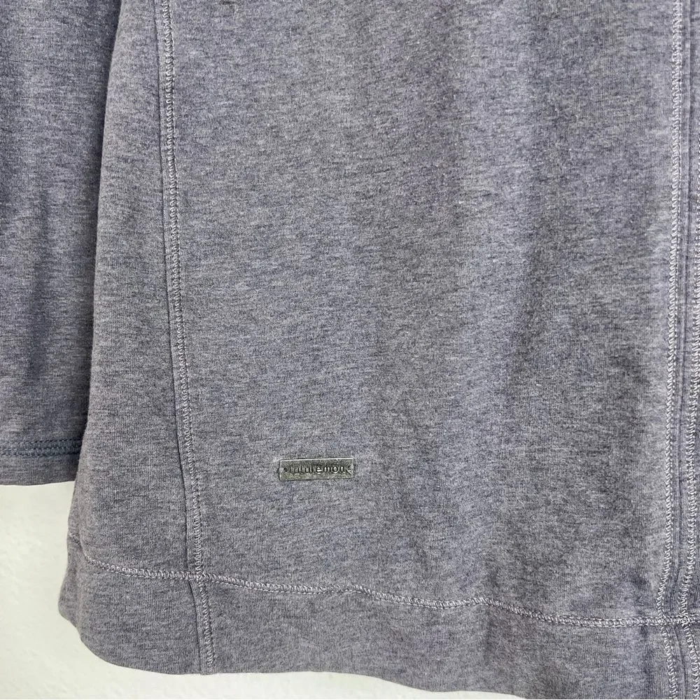 Lululemon ‘Method Wrap’ Gray Cowl Neck Asymmetrical Zip Up Jacket